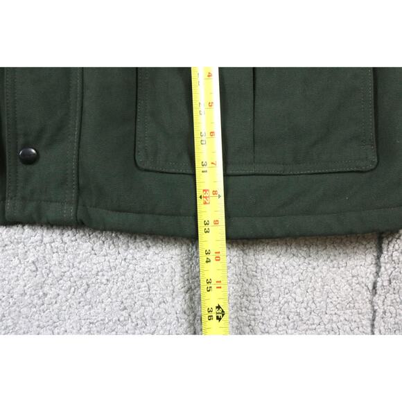 Carhartt Jacket XXL Green Collar Chore Coat Barn 4 Pocket Utility Long - Picture 7 of 8